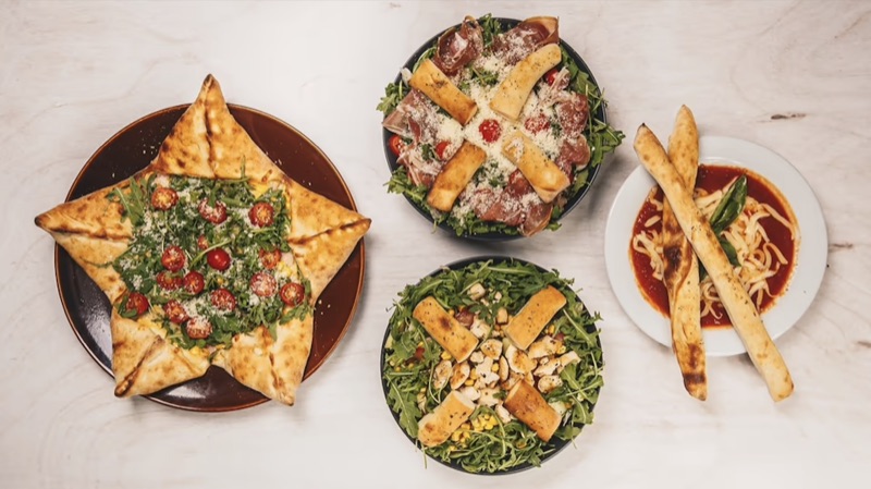 Italian cuisine — fresh salads and pasta